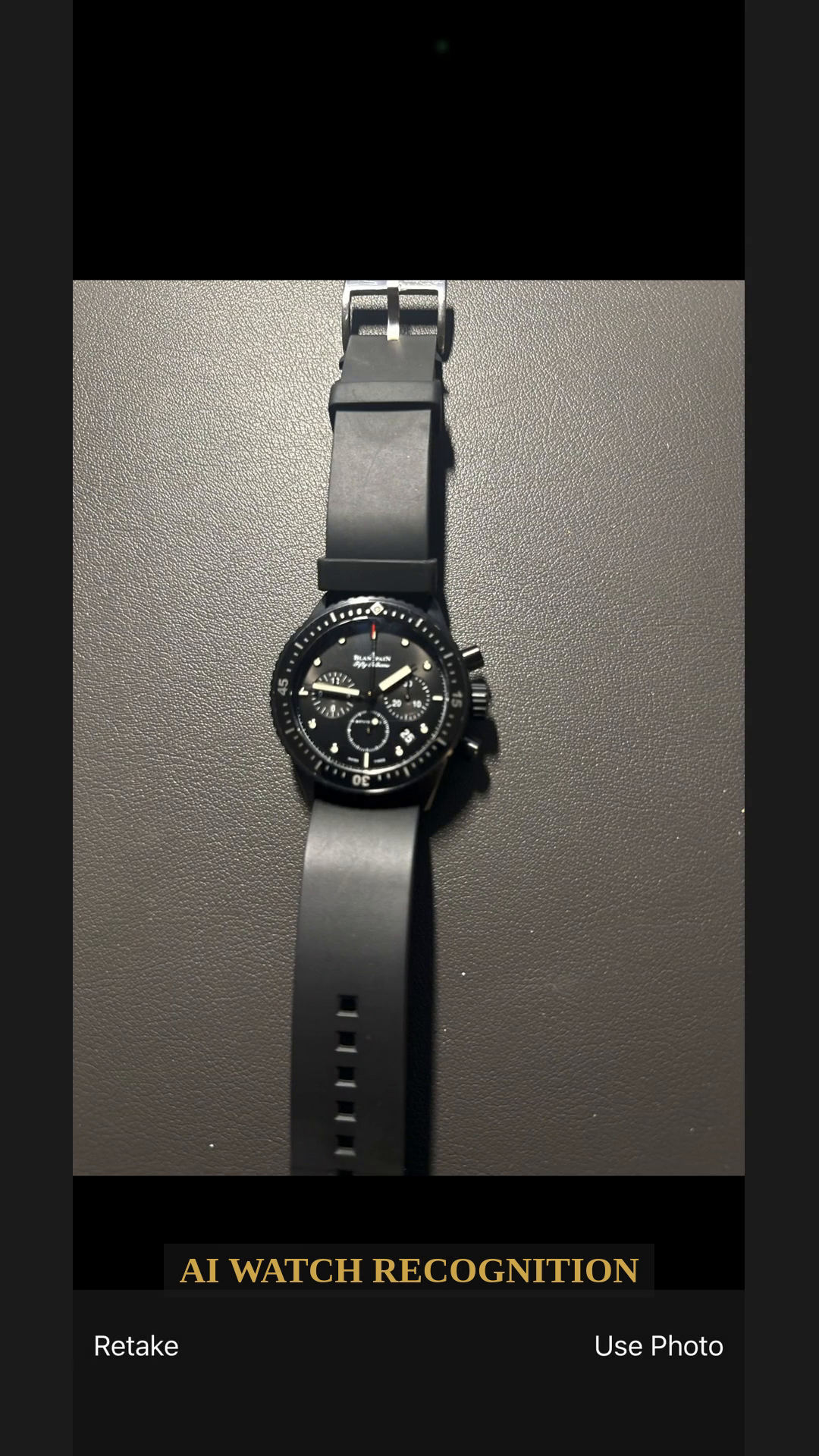 AI watch recognition camera